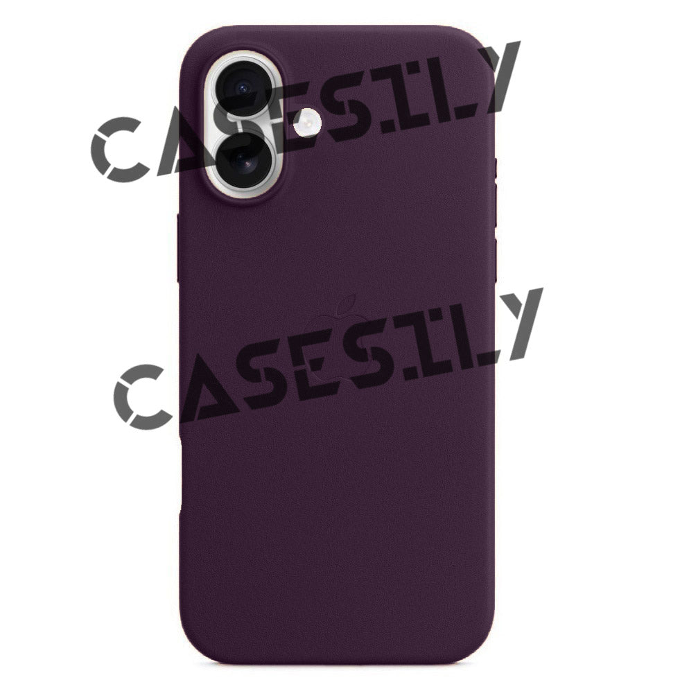 iPhone 16 Leather Back Cover Case - Purple