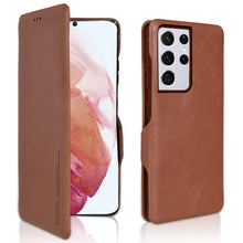 Samsung Galaxy S26 Ultra Shockproof Leather Flip Case Cover  - Brown