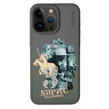 Santa Barbara Marcus Series Genuine Leather Case for iPhone 15 Pro Max - Titanium