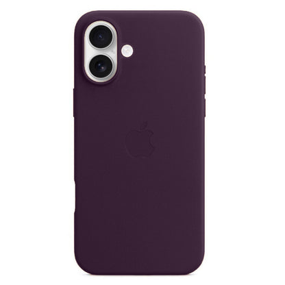 Apple iPhone 16 Plus Leather Back Cover Case - Purple