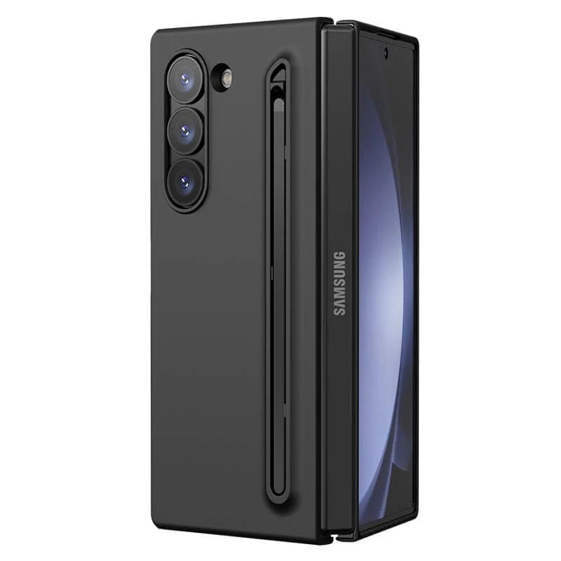 Nilkin Skin Feel Slim S Pen Protective Case with Stylus for Samsung Galaxy Z Fold 6 - Black