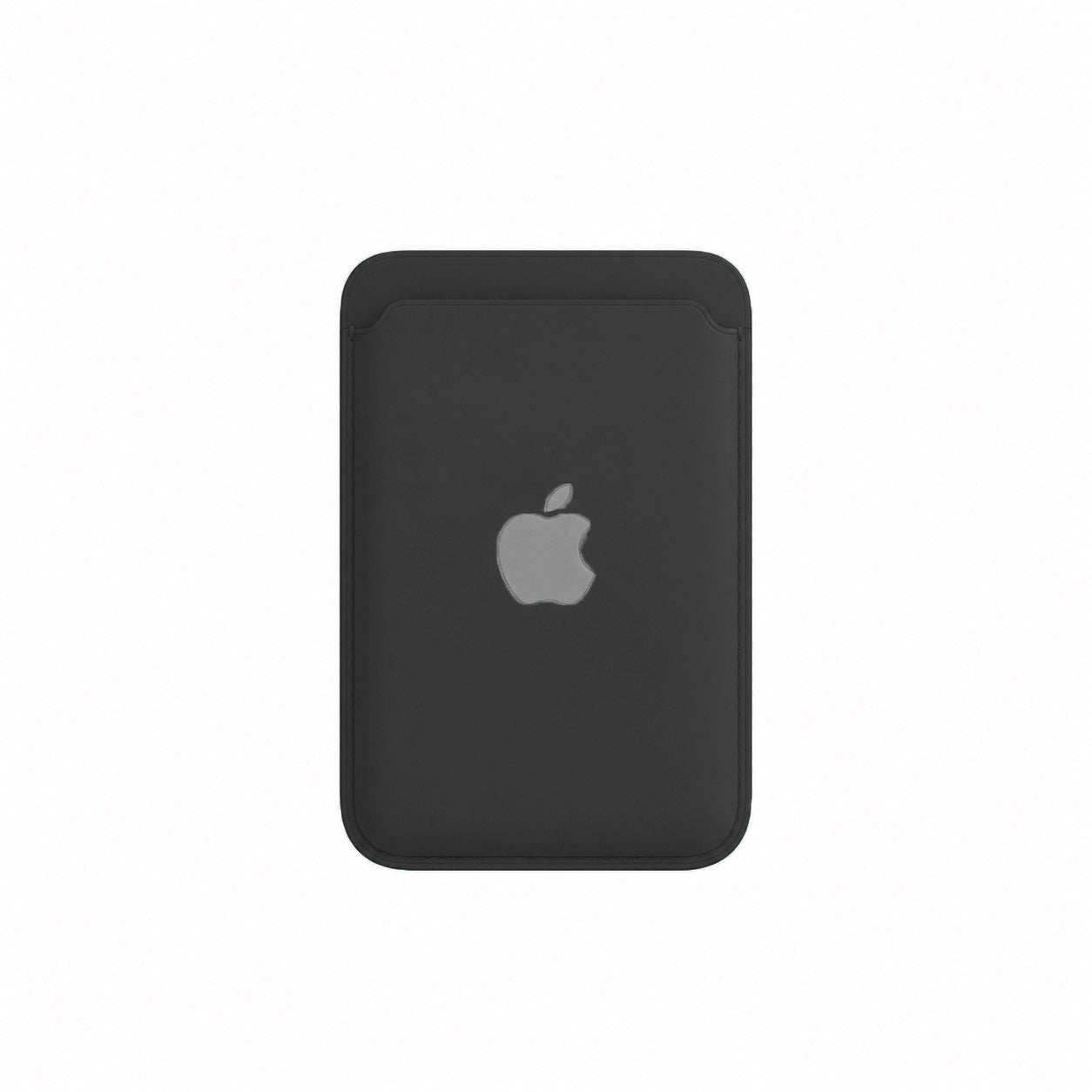Silicone MagSafe Wallet – Slim Magnetic Card Holder for iPhone - Black
