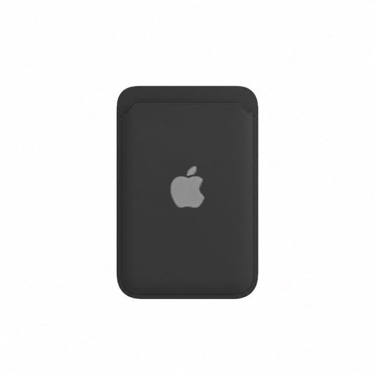 Silicone MagSafe Wallet – Slim Magnetic Card Holder for iPhone - Black