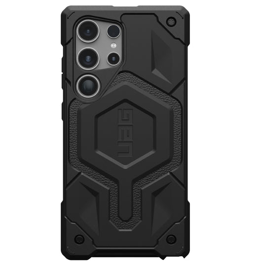 Samsung S24 Ultra Monarch Pro Top Grain Leather (TGL) Protective Armor Case with Magsafe - Black