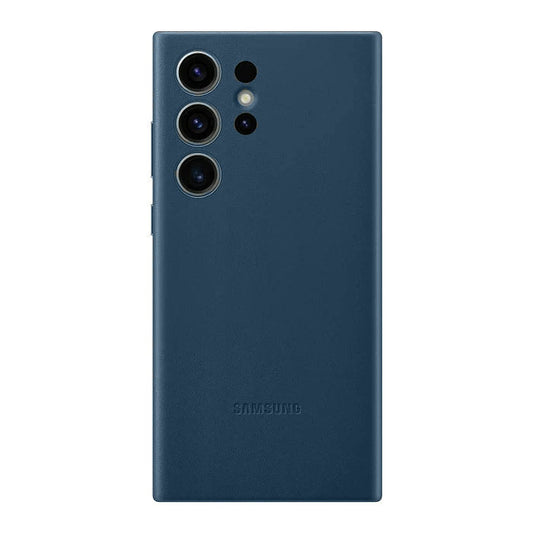 Samsung Galaxy S24 Ultra Leather Case Slim Profile - Blue