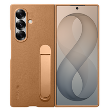Samsung Galaxy Z Fold8 Ultra Leather Case with Kickstand – Kindsuit Leather Cover - Brown