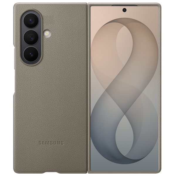 Samsung Galaxy Z Fold8 Ultra Leather Case – Kindsuit Slim Leather Back Cover - Camel