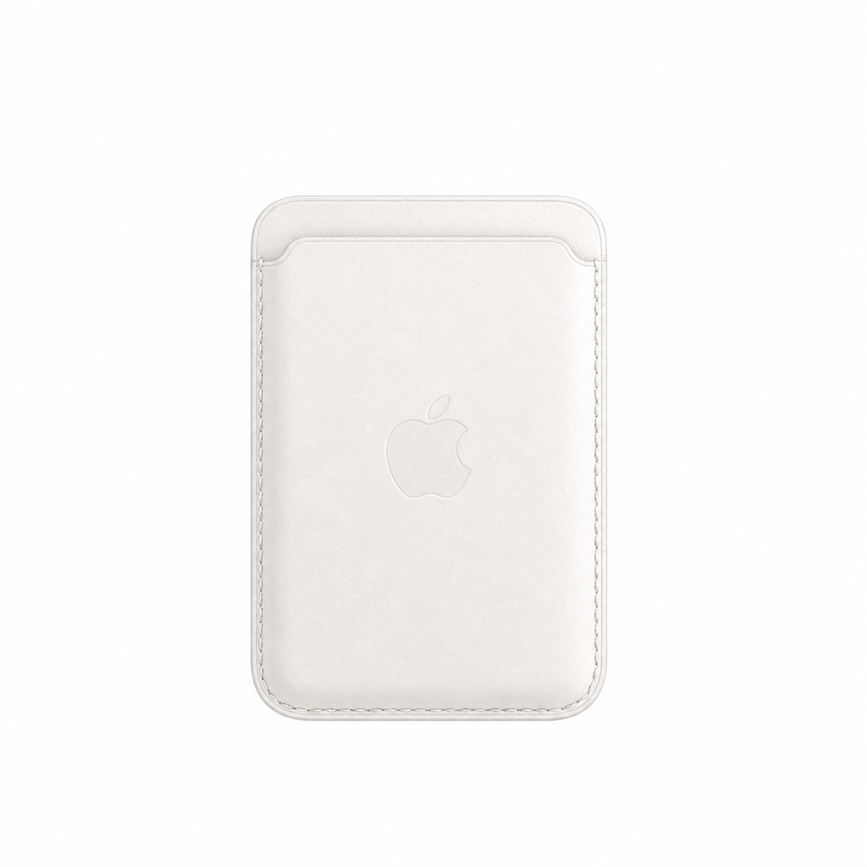 Leather MagSafe Wallet – Slim Magnetic Card Holder for iPhone - White