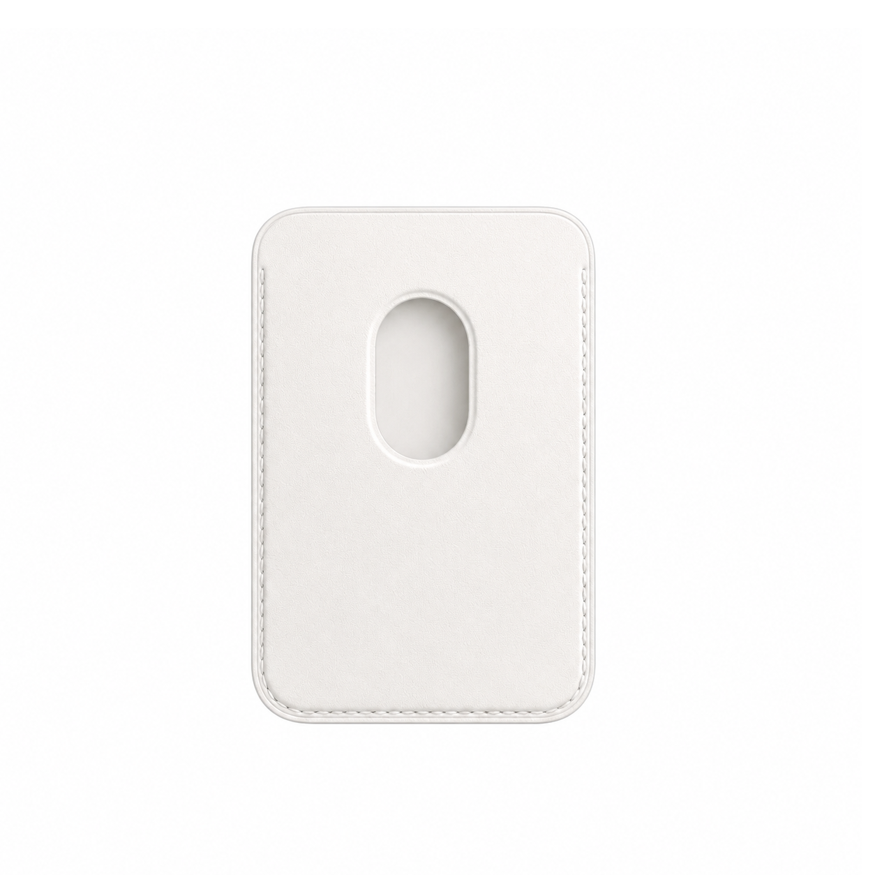 Leather MagSafe Wallet – Slim Magnetic Card Holder for iPhone - White