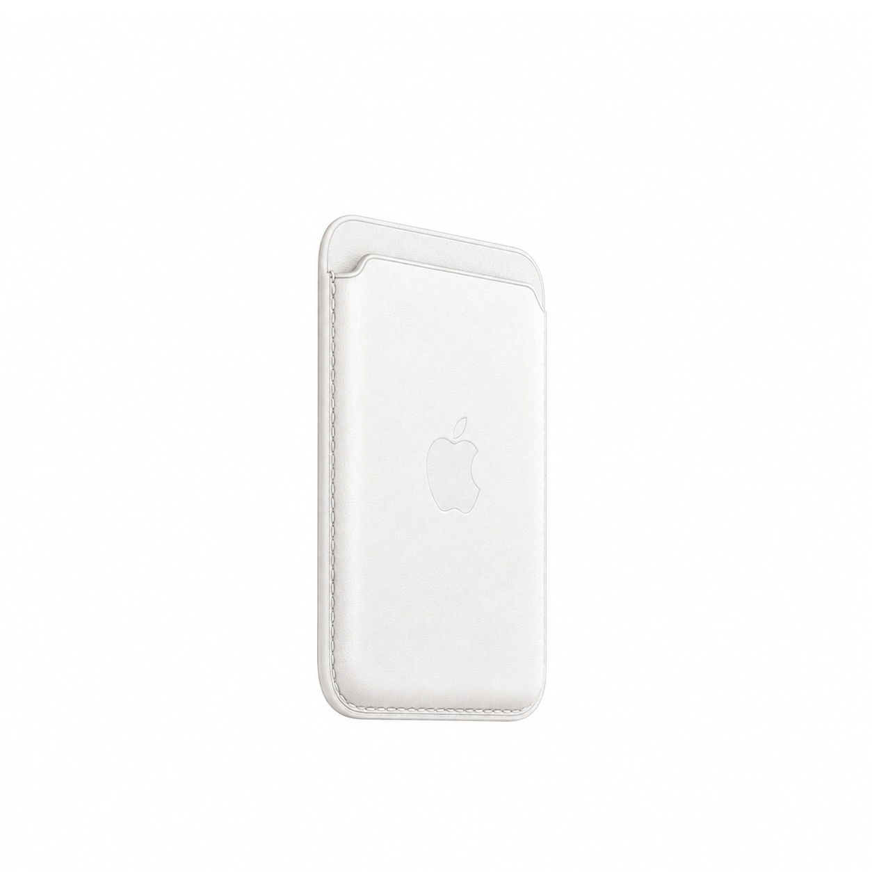 Leather MagSafe Wallet – Slim Magnetic Card Holder for iPhone - White