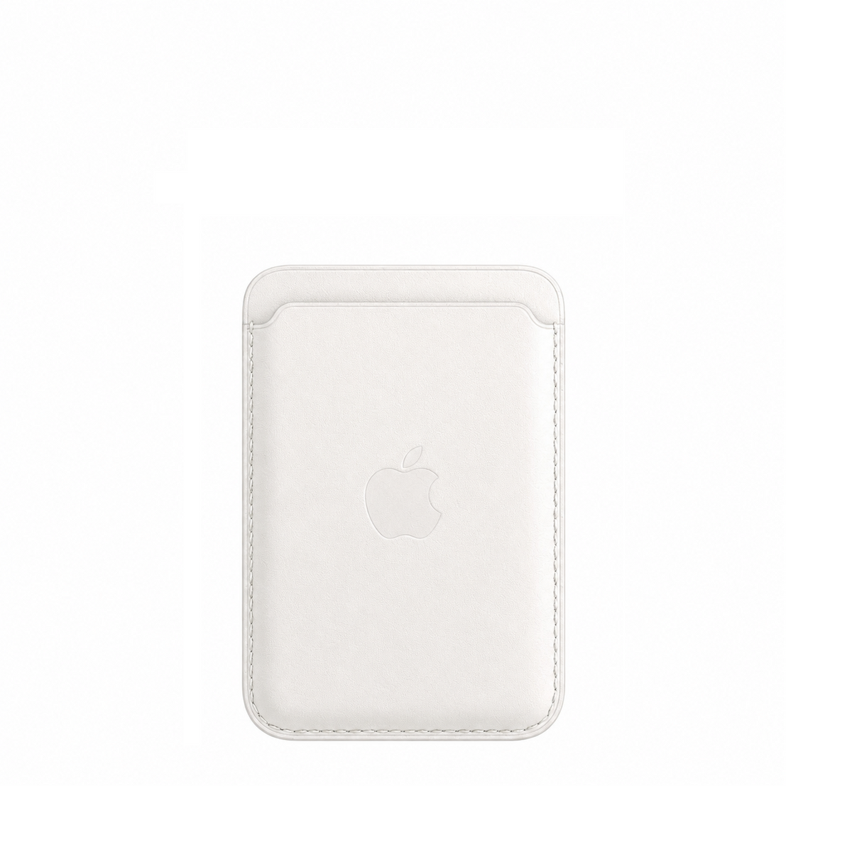 Leather MagSafe Wallet – Slim Magnetic Card Holder for iPhone - White