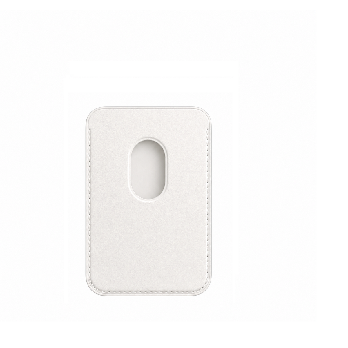 Leather MagSafe Wallet – Slim Magnetic Card Holder for iPhone - White
