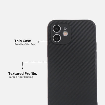 iPhone 12 Carbonfiber Transparent Hybrid Shockproof Case