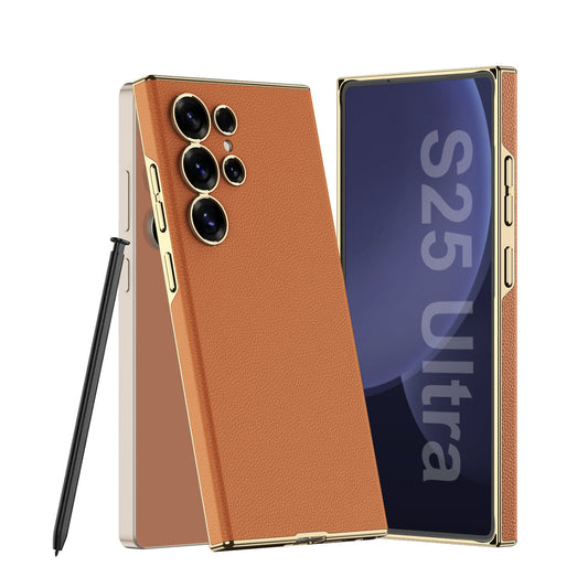 Samsung Galaxy S25 Ultra Chrome Edge Leather Case