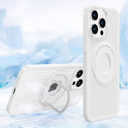 iPhone 15 Pro Hard Shell MagClap Magsafe Cooling Case - White