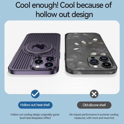 iPhone 15 Pro Hard Shell MagClap Magsafe Cooling Case - Black