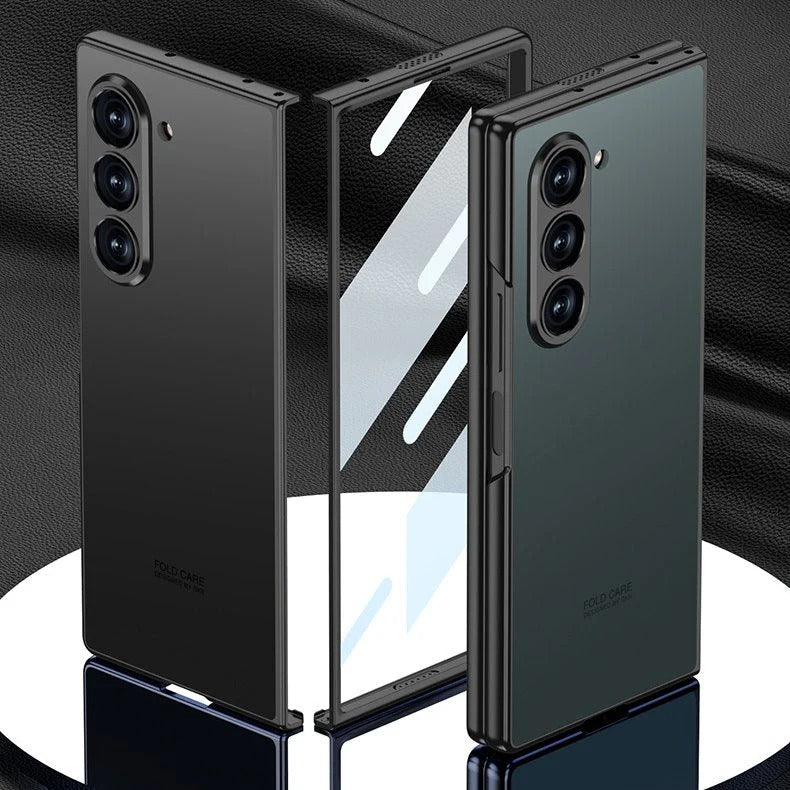 Samsung Galaxy Z Fold 6 AG Matte Shine Case with Front Glass Protection - Silver