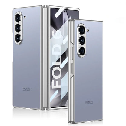 Samsung Galaxy Z Fold 6 AG Matte Shine Case with Front Glass Protection - Silver