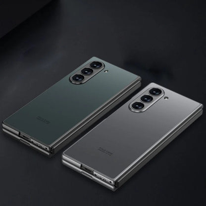 Samsung Galaxy Z Fold 6 AG Matte Shine Case with Front Glass Protection - Silver