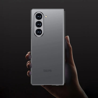Samsung Galaxy Z Fold 6 AG Matte Shine Case with Front Glass Protection - Silver