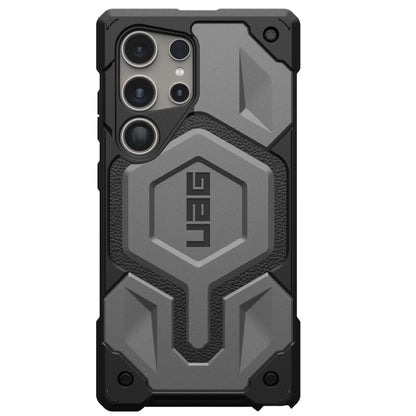 Samsung S24 Ultra Monarch Pro Top Grain Leather (TGL) Protective Armor Case with Magsafe - Gray