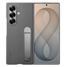 Samsung Galaxy Z Fold8 Ultra Leather Case with Kickstand – Kindsuit Leather Cover - Gray