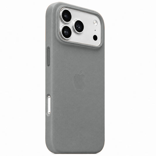iPhone 17 Pro Max Leather Back Cover Case with MagSafe - Dark Gray