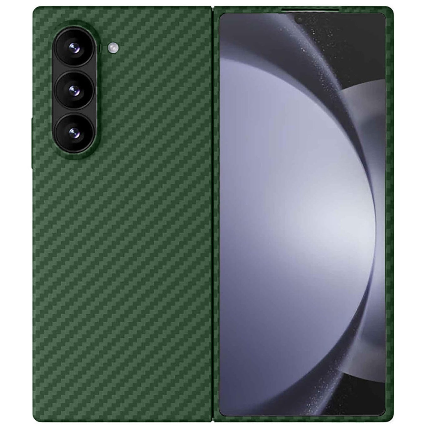 Samsung Galaxy Z Fold 6 Piblue Carbon Fiber Case - Green