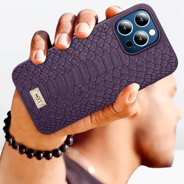 HBD Leather Crocodile Case for iPhone 15 Pro