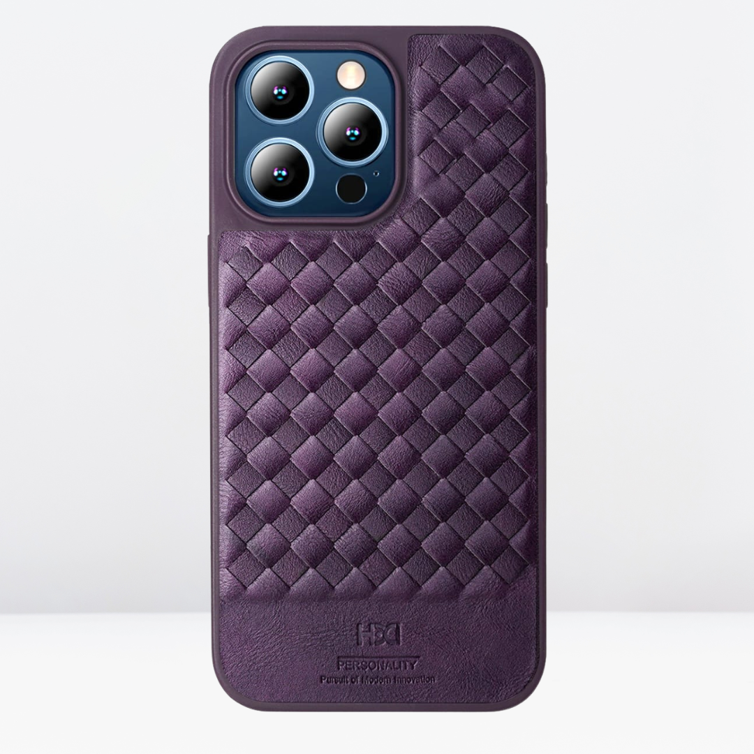 iPhone 15 Pro HBD Cross Leather Fine Texture Cases