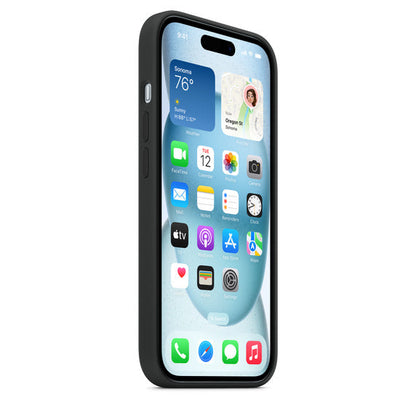 iPhone 15 Plus Silicon Case with Magsafe - Black