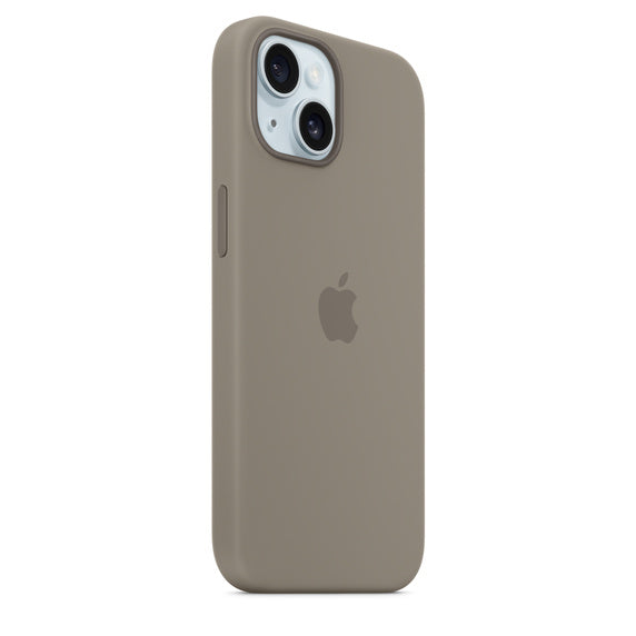 iPhone 15 Plus Silicon Case with Magsafe Case - Clay
