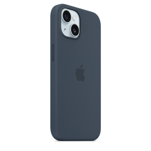 iPhone 15  Silicon Case with Magsafe Case-Navy Blue