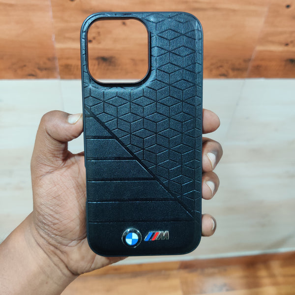 iPhone 16 Pro BMW Case with Inner Fabric Protection Black CASESILY