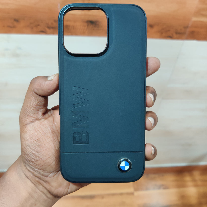 iPhone 16 Pro Max BMW Case with Inner Fabric Protection Black CASESILY