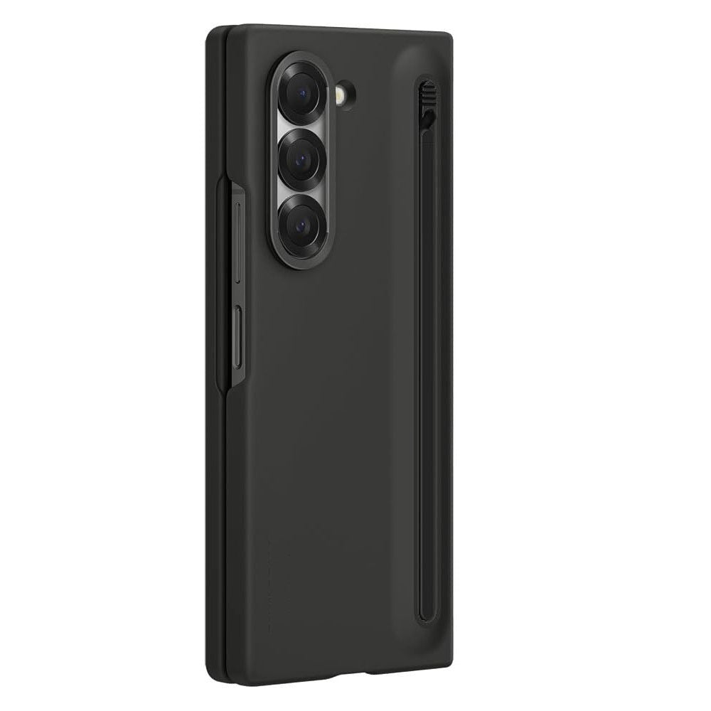 Samsung Galaxy Z Fold 5 Slim Skin Feel S Pen Case with Inbuilt Glass Protection & Stylus - Black
