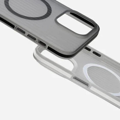 iPhone 16 Pro Max Corrugated Hybrid Matte Frosted Case with Magsafe - Black