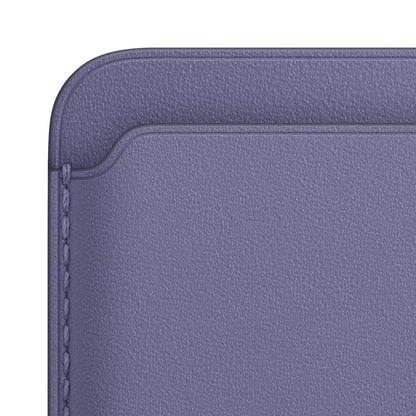 Leather MagSafe Wallet – Slim Magnetic Card Holder for iPhone - Wistaria