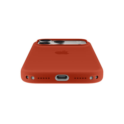 iPhone 17 Pro Silicone Case with MagSafe & Camera Action Button – Terra Cotta