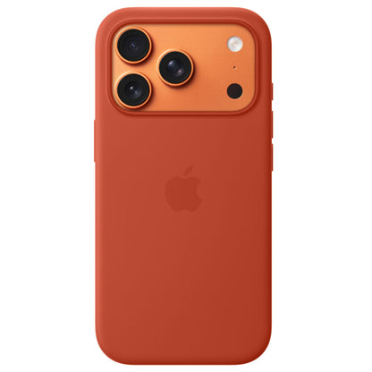 iPhone 17 Pro Silicone Case with MagSafe & Camera Action Button – Terra Cotta