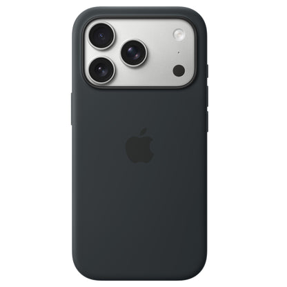 iPhone 18 Pro Max Silicone Back Cover Case with MagSafe & Camera Control Button - Black