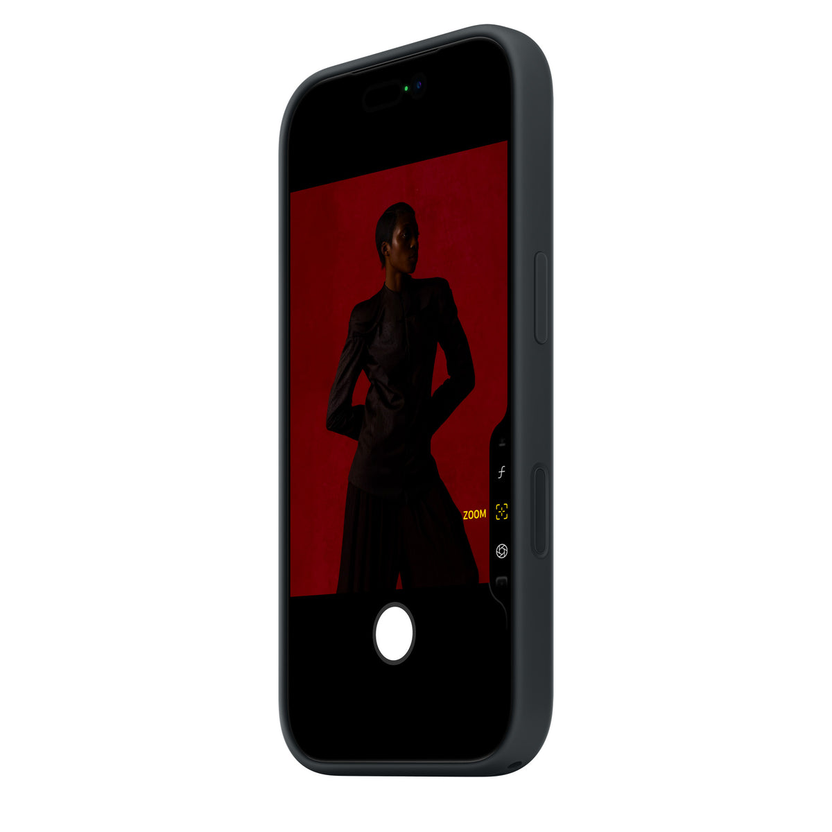iPhone 18 Pro Max Silicone Back Cover Case with MagSafe & Camera Control Button - Black