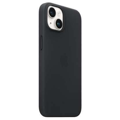iPhone 15 Leather Back Cover Case with MagSafe – Black