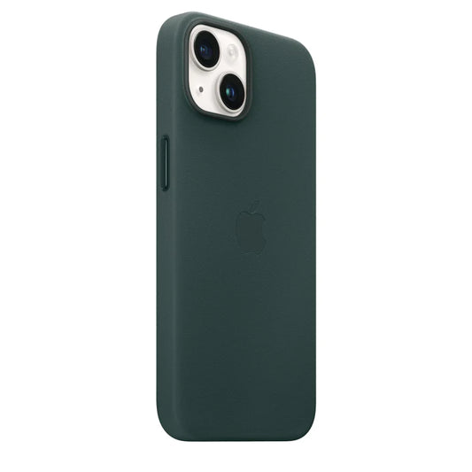 iPhone 13 Leather Back Cover Case with MagSafe - Green