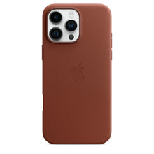 Apple iPhone 16 Pro Leather Back Cover Case - Umber Brown