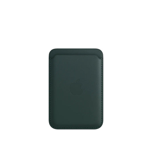 Leather MagSafe Wallet – Slim Magnetic Card Holder for iPhone - Ever Green