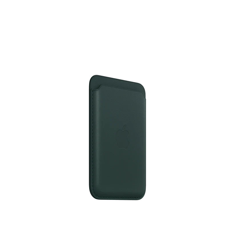 Leather MagSafe Wallet – Slim Magnetic Card Holder for iPhone - Ever Green