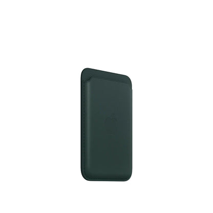 Leather MagSafe Wallet – Slim Magnetic Card Holder for iPhone - Ever Green
