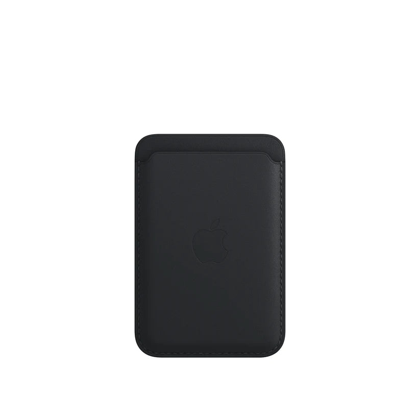 Leather MagSafe Wallet – Slim Magnetic Card Holder for iPhone - Black
