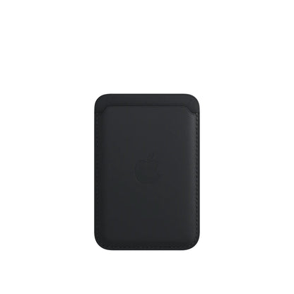 Leather MagSafe Wallet – Slim Magnetic Card Holder for iPhone - Black